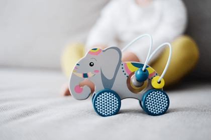 Push-Along Animal with Bead Maze &quot;Jungle&quot;