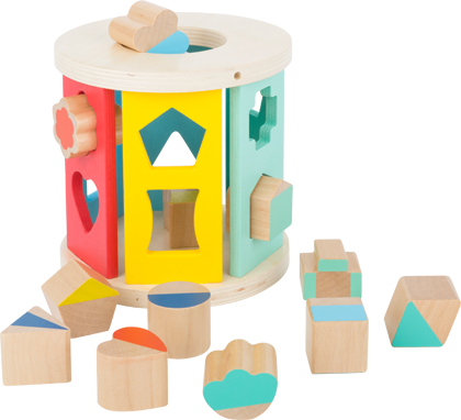 Wooden Rolling Shape-sorting Cube