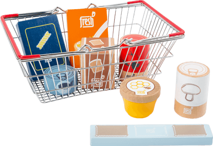 Groceries Set in a Shopping Basket &quot;fresh&quot;