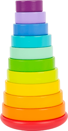 Stacking Tower Shape-Fitting Rainbow