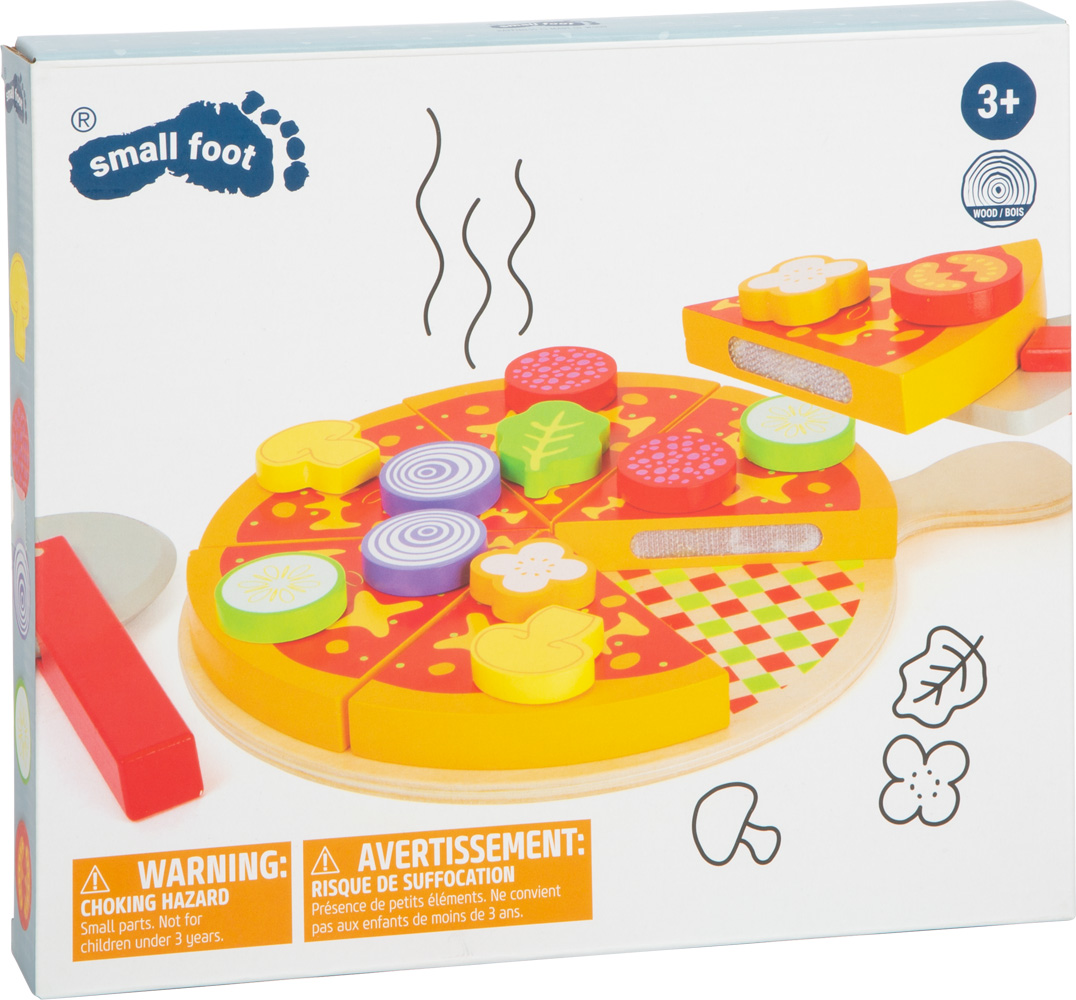  Small foot wooden toys - Pizza Oven Playset 25 Pieces