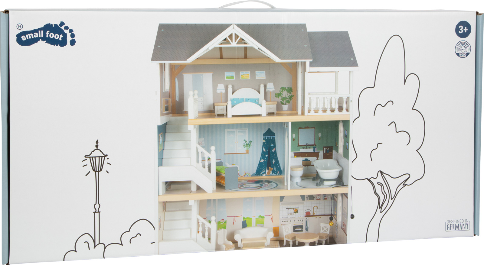 Doll House with Accessories  From the kids' toy experts in Germany